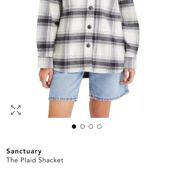 Thick button up flannel shacket - Picture 5 of 5
